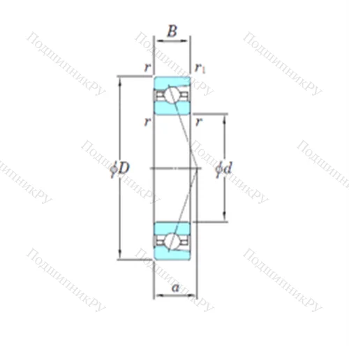 Подшипник шариковый радиально-упорный 3NCHAR 919CA