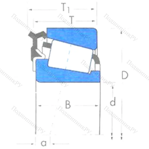 Подшипник роликовый радиально-упорный NP 182140/NP 645406 от производителя  TIMKEN