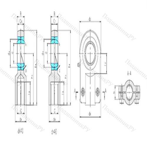 Подшипник скольжения сферический SIQ 40ES