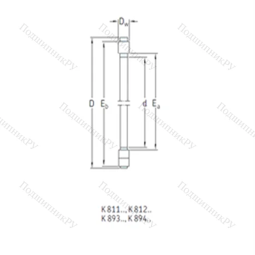 Подшипник роликовый упорный K 81215TN от производителя  SKF