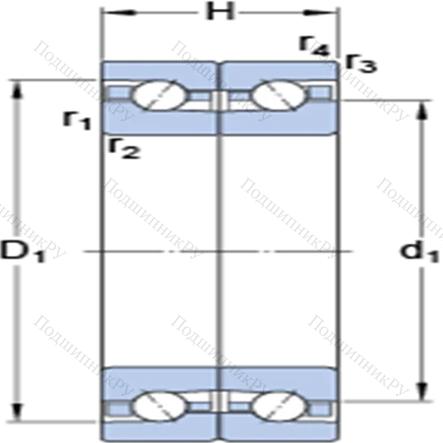 Прецизионные двойные упорно-радиальные шарикоподшипники BTM 60 ATN 9/HCP 4CDB от производителя  SKF