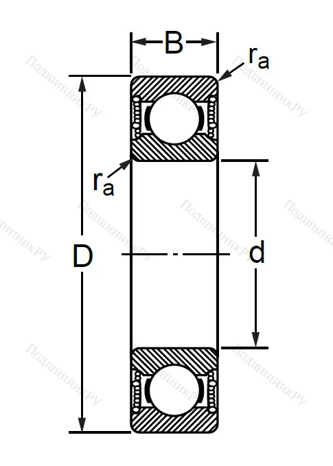 Шариковый однорядный подшипник 76-180102 (6002 2RSC 3) в Казани
