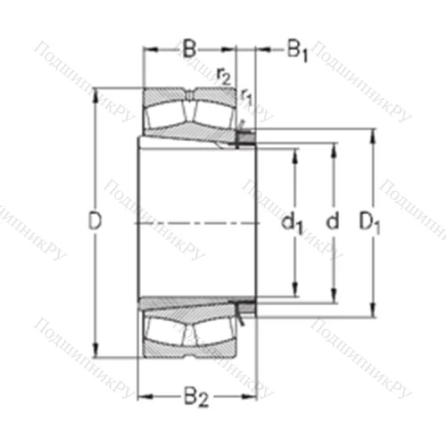 Подшипник роликовый радиальный самоцентрирующийся 239/630-K-MB-W 33+OH 39/630-H от производителя  NKE