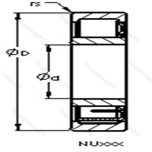 Подшипники роликовые радиальные с цилиндрическими роликами NU 328 MC 4S от производителя  AST