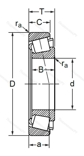 Конический роликовый подшипник 6-7610 (32310) в Казани