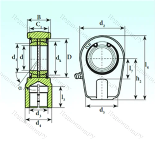 Подшипник скольжения сферический TAPR 470 N