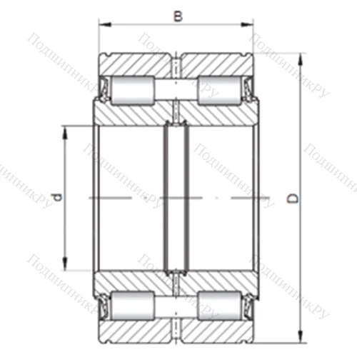 Подшипник роликовый радиальный NNF 5020 V от производителя  CX Подшипник роликовый радиальный NNF 5020 V от производителя  CX