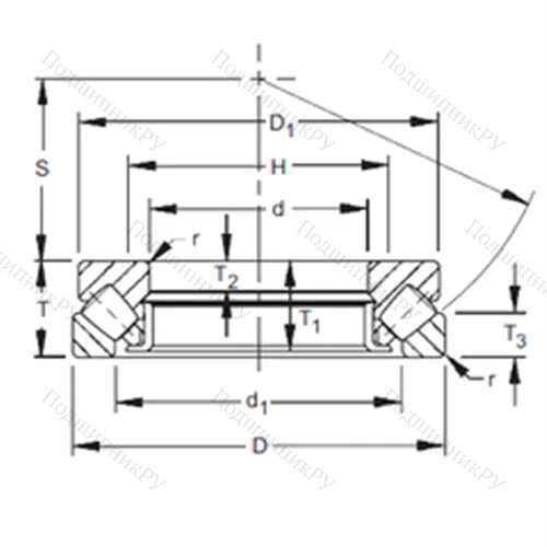 Подшипник роликовый упорно-радиальный 29338EJ от производителя  TIMKEN