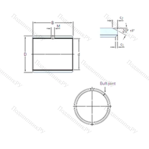 Подшипник скольжения PCZ 1216 E от производителя  SKF Подшипник скольжения PCZ 1216 E от производителя  SKF