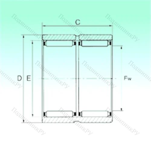 Подшипник игольчатый радиальный RNAO 25x35x26 - ZW от производителя  NBS