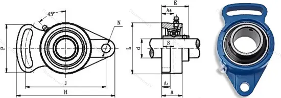Подшипниковый узел UCFA 207