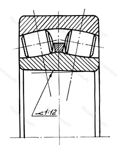 Подшипник  153611 (22311K) размер 55x120x43 от производителя  ГПЗ-11 Подшипник  153611 (22311K) размер 55x120x43 от производителя  ГПЗ-11