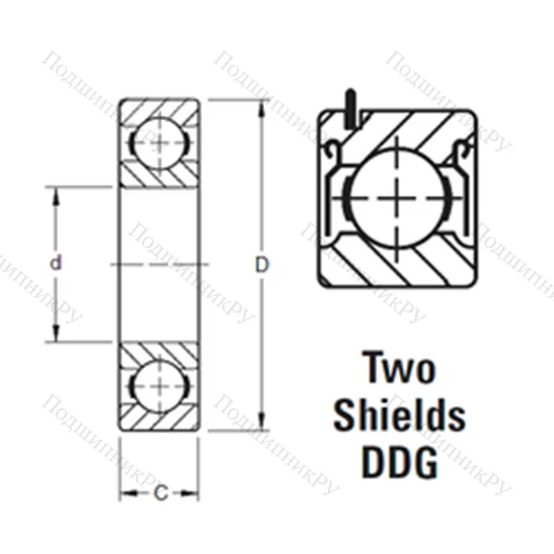 Подшипник шариковый радиальный 9103KDDG