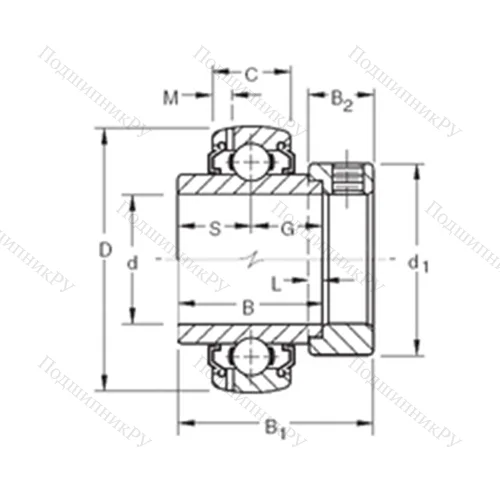 Подшипник шариковый радиальный G 1111KLLB