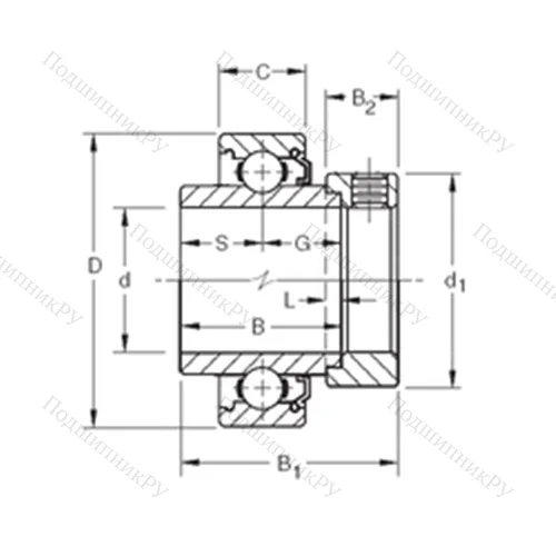 Подшипник шариковый радиальный 1110KL