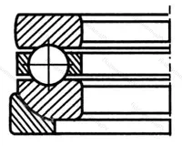 Подшипник 53208+U 208 размер 40x68/72x23 от производителя  SKF