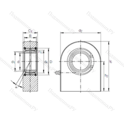 Подшипник скольжения сферический GF 35 DO