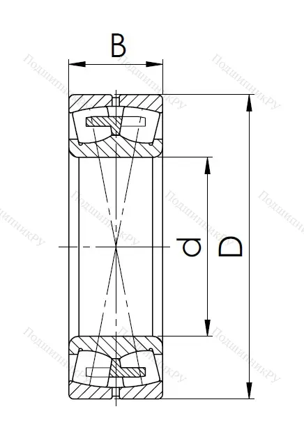 Сферический роликовый подшипник 3003220 АМН (23220 MBW 33) в Казани