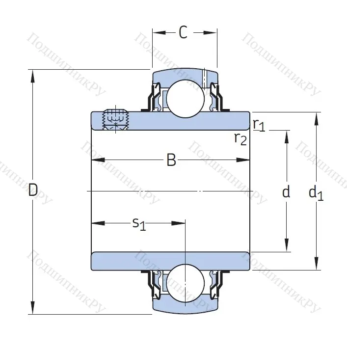 Корпусный подшипник YAR 206-2F в Казани