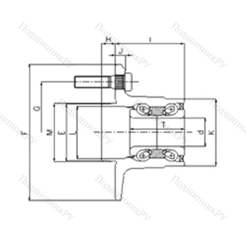 Подшипник роликовый радиально-упорный IJ 222002