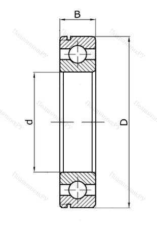 Шариковый однорядный подшипник 50213 (6213 N) в Казани