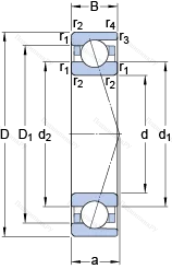 Подшипник 71809 ACD/HCP 4