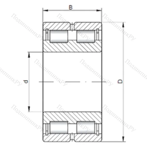 Подшипник роликовый радиальный NNCL 4830 V от производителя  CX
