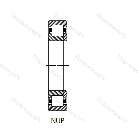 Цилиндрический роликовый подшипник 92218 (NUP 218) в Казани
