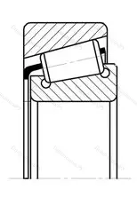 Модификация подшипника 7611К1 размер 55x120x45,5 от производителя  ГПЗ-1
