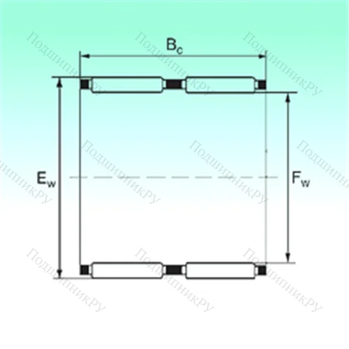 Подшипник игольчатый радиальный K 39x44x26 - ZW от производителя  NBS