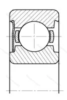 Подшипник WOB 74ZXST/P 4 размер 3,175x6,35x2,779