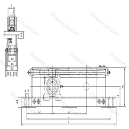 Подшипниковый узел шариковый радиальный UCTL 207+WL 300 от производителя  NACHI
