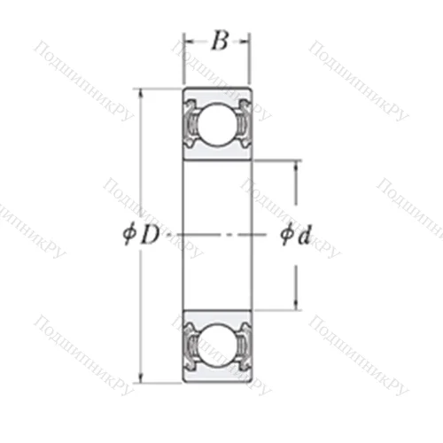 Подшипник шариковый радиальный LJ 1.1/2-2Z от производителя  RHP