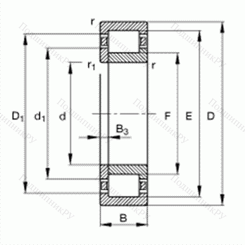 Подшипник роликовый радиальный NUP 2222-E-TVP 2 от производителя  FAG Подшипник роликовый радиальный NUP 2222-E-TVP 2 от производителя  FAG