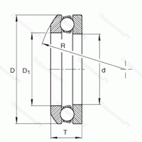 Подшипник шариковый упорный 52YM 04Z