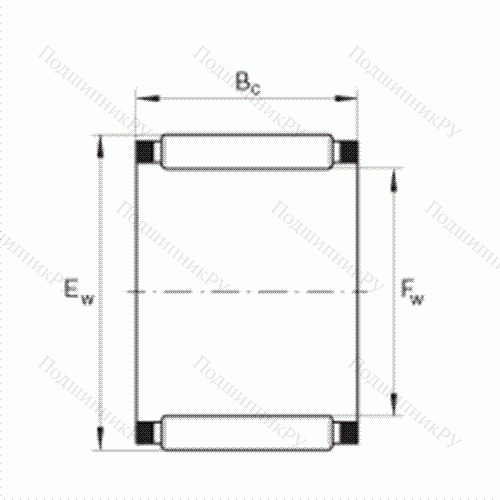 Подшипник роликовый игольчатый без колец K 16X 24X 20 от производителя  INA Подшипник роликовый игольчатый без колец K 16X 24X 20 от производителя  INA